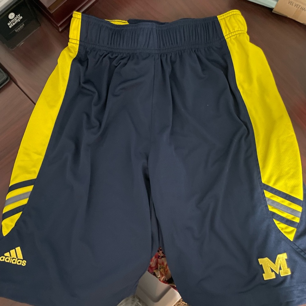 Michigan adidas mens shorts, size small. Never worn